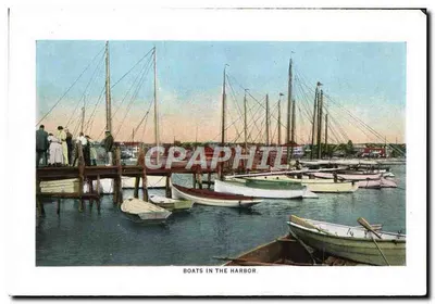 East End of Circuit Avenue — The Jetties — Boats in the Harbor — Kompozytowa pocztówka — Rewers