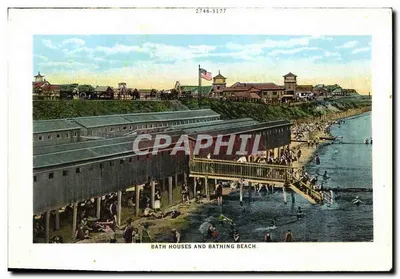 Oak Bluffs, Mass. — Widok Tuckernuck Avenue z Waban Park i kościoła św. Maryi Gwiazdy Morza — nr 2746-3177 — Rewers