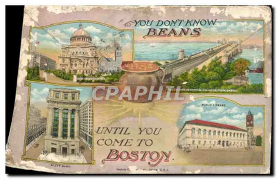 Boston, Massachusetts — Souvenir Folder of Boston — C.T. & Co., Chi, n° 2841 — Verso
