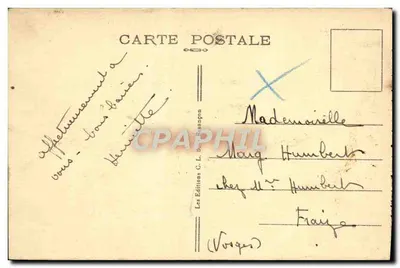 Cume do BALLON D'ALSACE (alt. 1256 m) — A Capela e o Hotel Stauffer — Edições C.L. Beaunon, n° 5022 — Verso