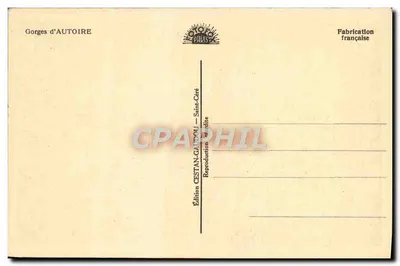 Góry AUTOIRE — Saint-Céré — Wydawnictwo CESTAN-GAUDOU — Rewers
