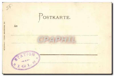 Igls g. d. Habicht — widok panoramiczny — wydawca Würthle & Sohn, Salzburg, nr 761 — Rewers
