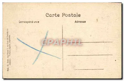 Bilhete postal antigo Beloeil A Piscina das Senhoras — Verso