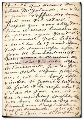 Stara pocztówka Zamek w Moleans pod Chateaudun — Rewers