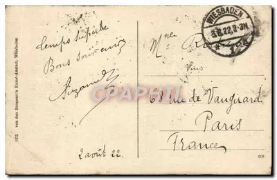 Wiesbaden — Rzymska brama — wydawca van den Boogaart, nr 68 — Rewers