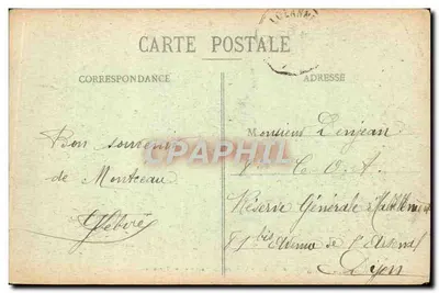 Blanzy — Widok z Mostu Saint-Gratien — E.H. Paris, n°5 — Rewers