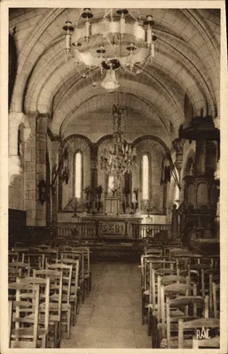 Saint-Bonnet-Briance — Interior da igreja — Edição Sarre