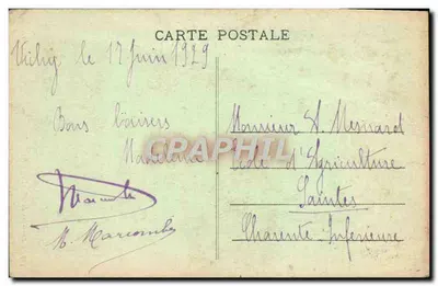 Arredores de VICHY - CUSSET - Les Malavaux - A Cascata — Cusset, editor Cusset, n° 587 — Verso