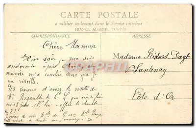 Chalon-sur-Saône — Torre de Coco o Operário — B. F. Lmalon & Saône — Verso