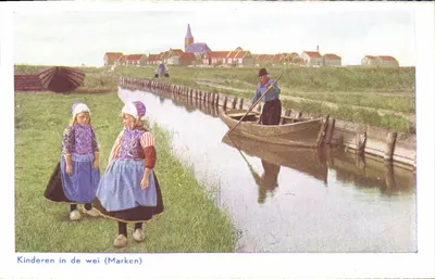 Kinderen in de wei (Marken) — cena de aldeia — D.B.M. 52