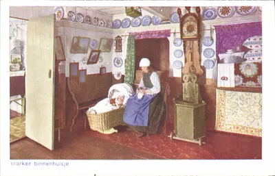 Marker dentro de casa — vista interior de uma casa tradicional — D.B.M. 60