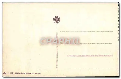 Méharistas nas Dunas — P. Vérasbourg — n° 1117 — Verso