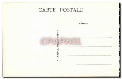 Préfailles (Loire-Inf.) — Vista da Praia, tirada dos Rochos — F. Chapeau, editor Nantes — Verso