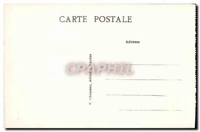 Préfailles (Loire-Inf.) — A Roche Percée — F. Chapeau, editor Nantes, n°24 — Verso