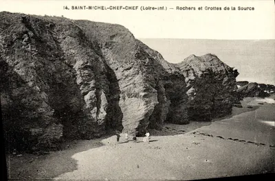Saint-Michel-Chef-Chef (Loire-Inf.) — Rochos e Grutas da Fonte — F. Chapeau, Nantes