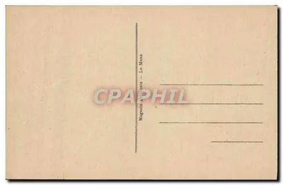 Le Mans — A Catedral — Magasin Rhodia Le Mans — Verso