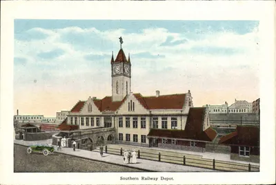 Depósito da Southern Railway — vista do depósito — editor desconhecido, número de série não visível