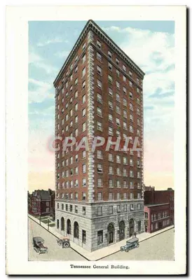 Edifício Geral do Tennessee — edifício de tijolos com fachada de pedra — editor não visível