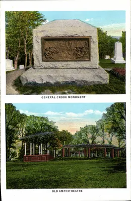 Monumentos e ampitheatros — Monumento do General Crook, Antigo Ampitheatro, Ampitheatro Memorial — B. S. Keynolds Co.