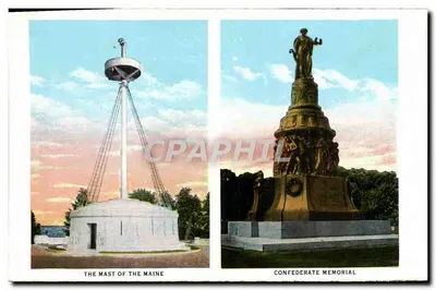 O Mastro do Maine — Monumento Confederado — Templo da Fama