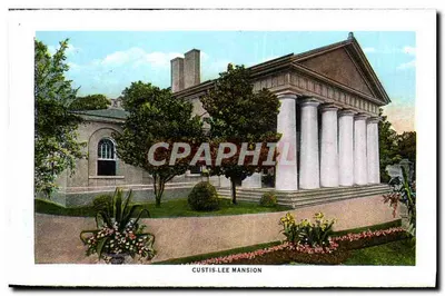 Tumbas de George Washington Custis e de sua esposa — Monumento dos Rough Riders — Casa Custis-Lee — Verso