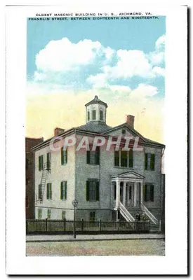 Old Stone House, The Edgar Allen Poe Shrine, Richmond, VA. — éditeur non visible sur la carte — Verso