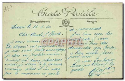 Douai — Ruiny z Wielkiej Wojny — Wielka Plac i Rue de la Mairie — Vise Paris n° 514 — Rewers
