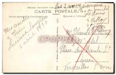 Needles of CHAMONIX — Grand Béguillet du Grépon — L. Fauraz, publisher in Annemasse (Haute-Savoie) — Back