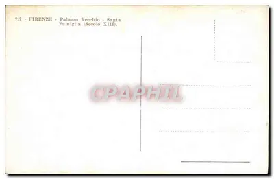 Santa Famiglia — Palazzo Vecchio — wydawca nieznany, nr 717 — Rewers
