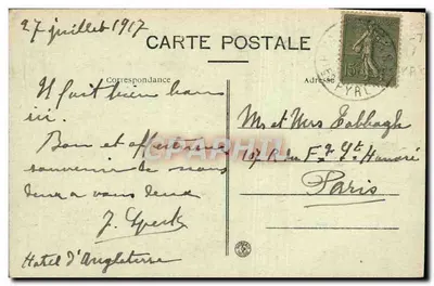 Cauterets — Widok ogólny — Wydawca A. Ducassé, Cauterets, nr 6 — Rewers