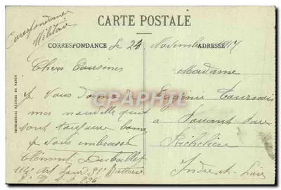 Belfort - Le Château et le Lion — Édition L. Meyer, 49, r. du France, Belfort — Verso