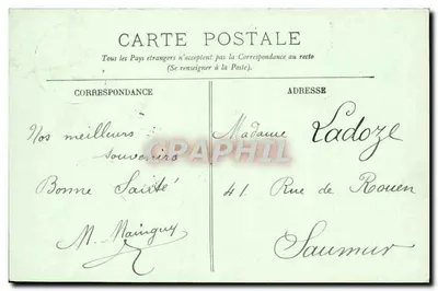Chenonceaux — Zamek — Widok ku Wjazdowi do Parku — LL. — Nr 36 — Rewers