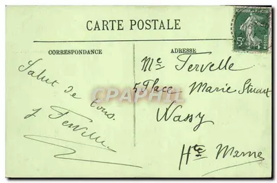 Domrémy — Quarto de Joana d'Arc — LL. — Verso