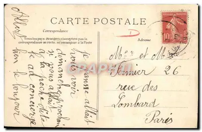 Meisje met bloemen — Parijs, Pont-Neuf en de Spero van de Monnaie — ELD — Achterkant