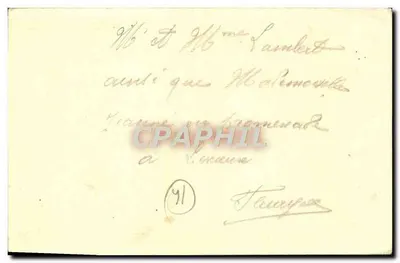 Święta Tereska z Dziecka Jezus i jej ojciec w wieku 15 lat — C. M. — n° 91 — Rewers