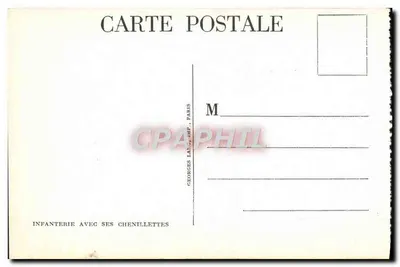Infanterie mit ihren Ketten — Georges Lang, Paris — Seriennummer nicht sichtbar — Rückseite