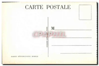 Marche de la Garde Républicaine Mobile à Paris — Éditeur Georges Lang, Paris — Verso
