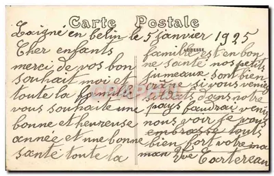 Laigné-en-Belin (Sarthe) — Plac Miejski z pomnikiem upamiętniającym zmarłych — Wyd. Fot. A. Dolbeau - Le Mans, nr 2216 — Rewers