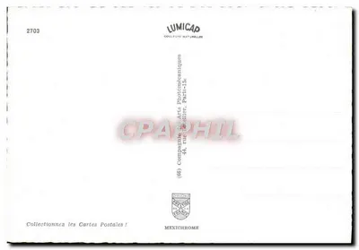 Vaca en un corazón — tarjeta postal de amor — Lumicap, n°2703 — Reverso