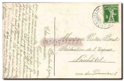 Baden — Vista parcial da Ruína Stein — B.B. n° 130 — Verso