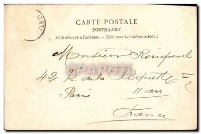 As ruas de Schaerbeek — Rue Royale-Ste-Marie — Lagaert, Bruxelas, N° 426 — Verso