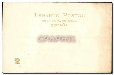 İki inekle çekilen bir arabacı — San Sebastián — Hauser y Menel, Madrid, n° 1703 — Arka yüz