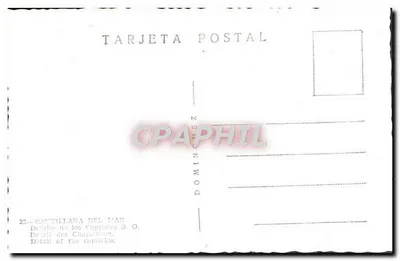 Santillana del Mar — Detalhe dos capitéis — Verso