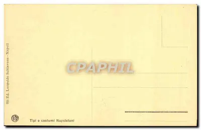 Männer und Kinder — napoleonische Kleidung — Verlag Leopoldo Schiavone, Napoli — Rückseite