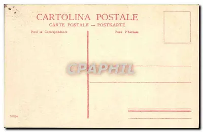 Wenecja Lido - Grand Hôtel des Bains e Giardino — wydawca Cartolina Postale, nr 31354 — Rewers