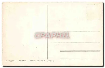 Capri — Starszy rybak Spadaro — Galeria Umberto I, Neapol — Rewers