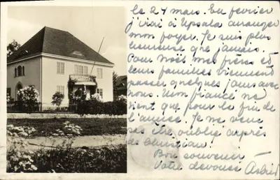 House in Uppsala — Subject: postcard sent from Sweden — unknown publisher, series number not visible
