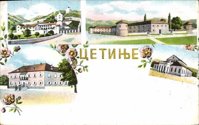 Cetinje — vista panorâmica — Prop. Risto Biljanović, Cetinje
