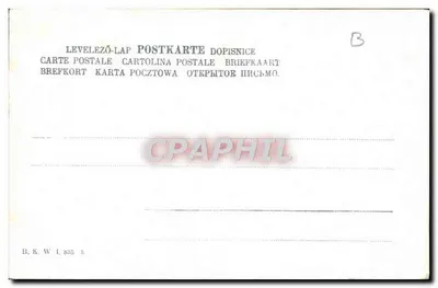 Jezioro w górach — alpejski krajobraz — B.K.W. nr 835 — Rewers