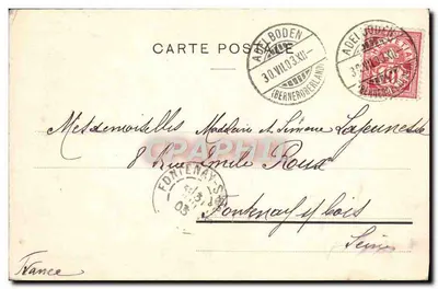 Pequena menina bernesa — montanhas alpinas — Edição Photoglob Co. Zürich, n° 841 — Verso